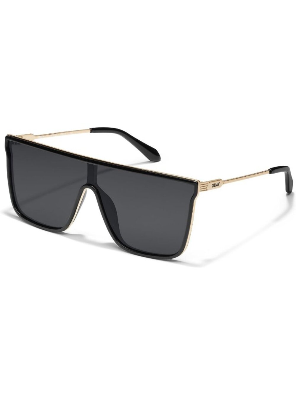 Oversized Unisex Shield Sunglasses - Stylish Nightfall Remixed Design, UV